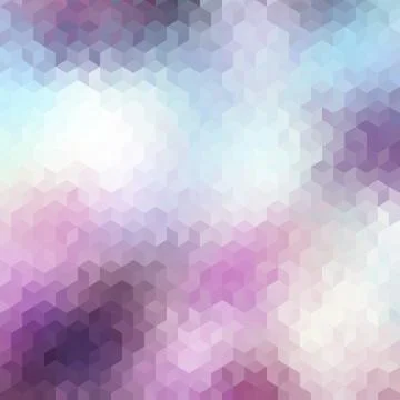 Geometric polygonal pattern of a cubes in low poly style. Stock Illustration