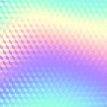 Geometric polygonal pattern of a cubes in low poly style. Stock Illustration