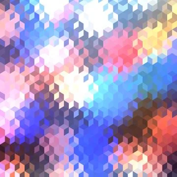 Geometric polygonal pattern of a cubes in low poly style. 스톡 일러스트