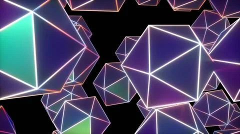Geometric polygons Geometric polygons. Computer generated 3d render Copyri... Foto stock