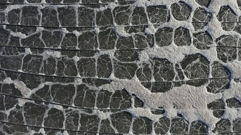 Geometric ponds of foam Video stock 106582870