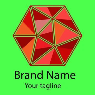 Geometric Precision Icon logo Stock Illustration