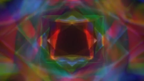 Geometric Prism Tunnel Background Seamless Loop Stockbeeldmateriaal 333300610