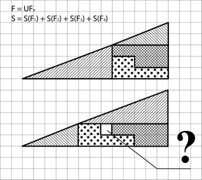 Geometric problem - test for intelligence Stock Illustration