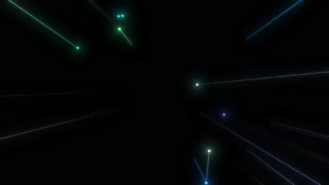 A geometric process background of firing neon lines. Seamless loop. Stock Footage 235631315
