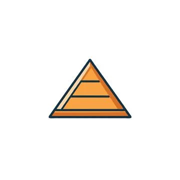 Geometric progression displaying golden triangle with neat division inside .. Stock Illustration