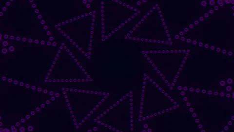 Geometric purple and black pattern with triangles and dots Stock Footage 315168476
