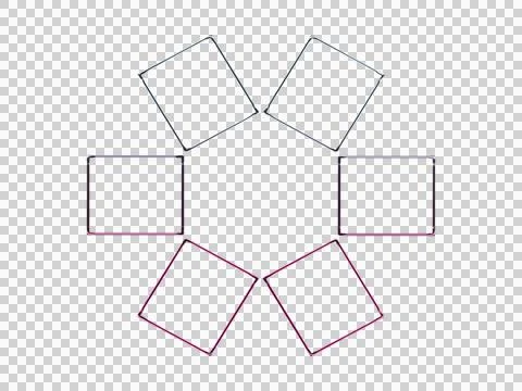 Geometric purple and white abstract with star and window shapes transparent Stock Illustration