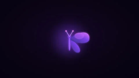 Geometric Purple Butterfly Wings Flapping Seamless Loop Animation 4K 스톡 동영상 333404838