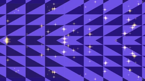 Geometric Purple Pattern with Sparkling Stars Video stock 332200055