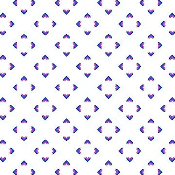 Geometric purple patterns on white background Stock Illustration