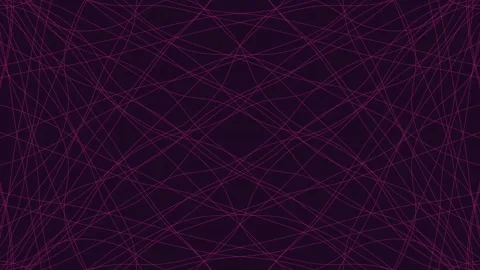 Geometric purple wireframe pattern, abstract symmetrical grid lines on dark.. Stock-Footage 315652824