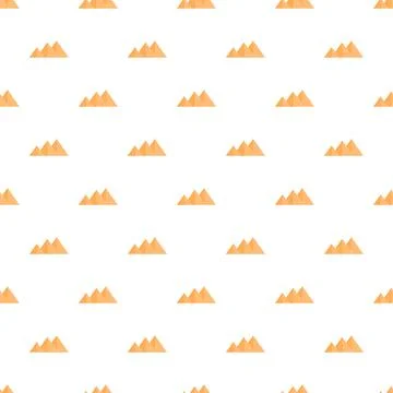 Geometric pyramids desert pattern illustrating ancient egypt history Stock Illustration