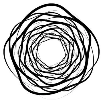 Geometric radial element. Abstract concentric, radial geometric motif Иллюстрация