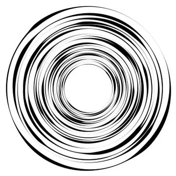 Geometric radial element. Abstract concentric, radial geometric motif Stock-Illustration