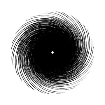 Geometric radial element. Abstract concentric, radial geometric motif 스톡 일러스트