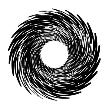 Geometric radial element. Abstract concentric, radial geometric motif 스톡 일러스트