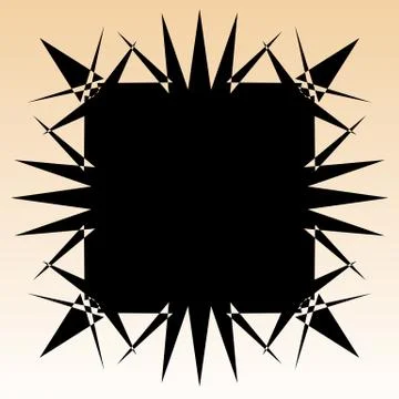 Geometric radial element. Abstract concentric, radial geometric motif Иллюстрация