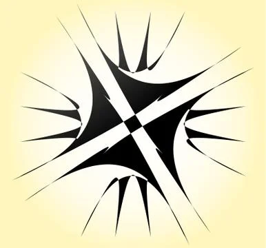 Geometric radial element. Abstract concentric, radial geometric motif 스톡 일러스트