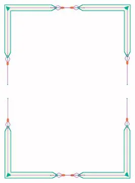 Geometric rectangle frame abstract design Stock Illustration
