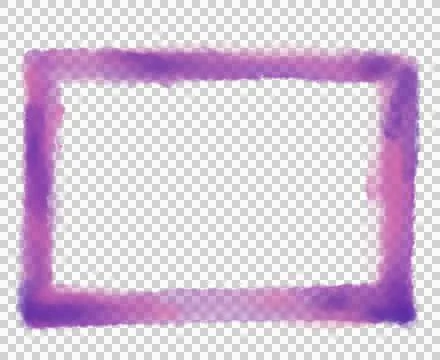 Geometric rectangle shape hand drawin in watercolor brush line decorative abs Stock Illustration