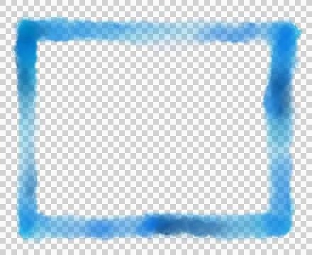 Geometric rectangle shape hand drawin in watercolor brush line decorative abs 스톡 일러스트