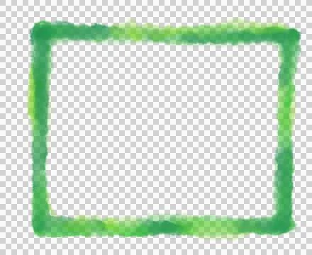 Geometric rectangle shape hand drawin in watercolor brush line decorative abs イラスト素材