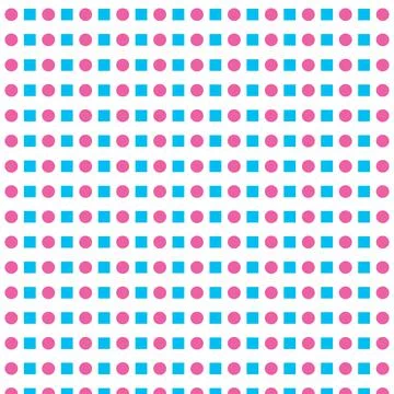 Geometric rectangles and circles pattern Stock Illustration