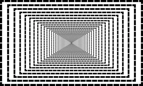 Geometric rectangular background of dotted chains Stock Illustration