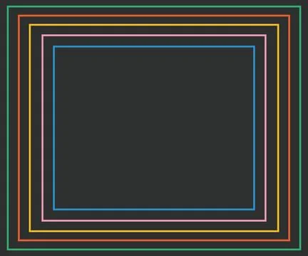 Geometric rectangular vector frame. Stockillustratie