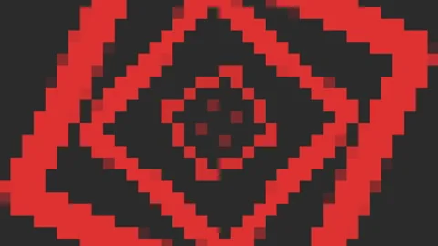 Geometric red and black pixelated pattern 스톡 동영상 255970692