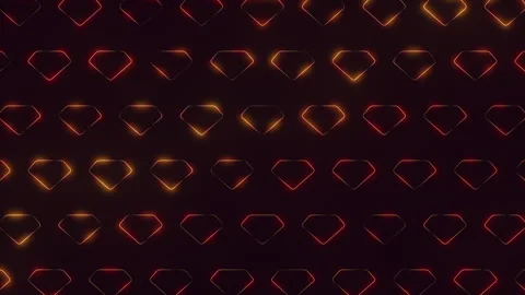 Geometric red and yellow triangle pattern with diamond center Stockbeeldmateriaal 322797496