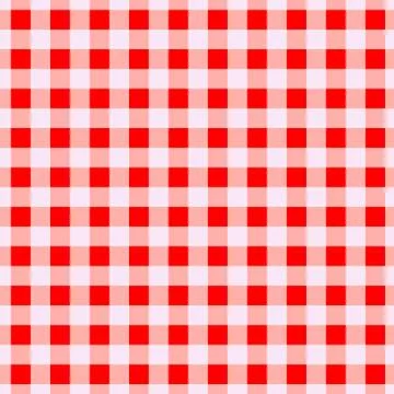 Geometric red cells seamless pattern Illustrazione stock