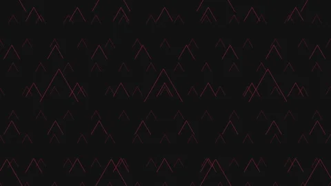 Geometric red triangles zigzag pattern on black Stock Footage 311590897