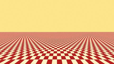 Geometric red white checkered pattern abstract design Stock Illustration