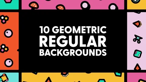 Geometric Regular Backgrounds After Effects stock