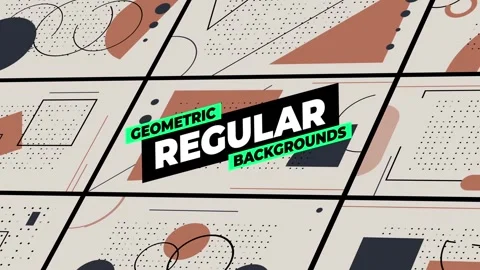 Geometric Regular Backgrounds Stock After Effects