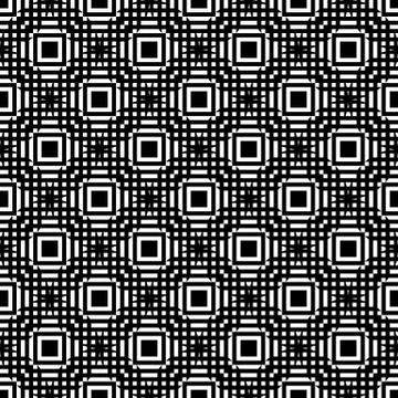 Geometric repeatable grid, mesh pattern. mosaic of intersecting squares Stock Illustration
