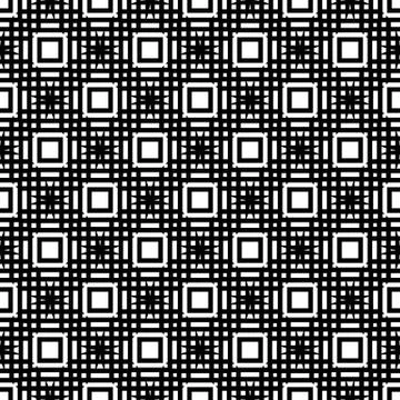 Geometric repeatable grid, mesh pattern. mosaic of intersecting squares Stock Illustration