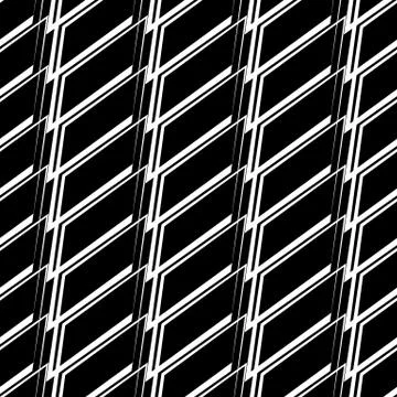 Geometric repeatable pattern. Abstract monochrome background. Vector Stock Illustration