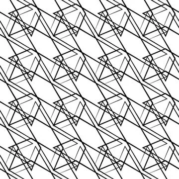 Geometric repeatable pattern. Abstract monochrome background. Vector イラスト素材