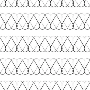 Geometric repeatable pattern. Abstract monochrome background. Vector Stockillustratie