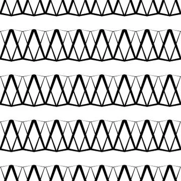 Geometric repeatable pattern. Abstract monochrome background. Vector Stock Illustration