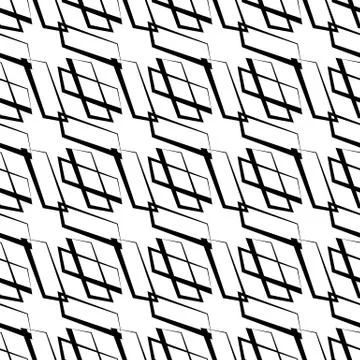 Geometric repeatable pattern. Abstract monochrome background. Vector Stock Illustration