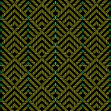 Geometric Repeated, Line Pattern Illustrazione stock