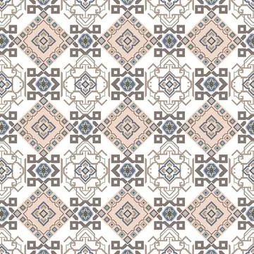 A geometric repeated seamless diamond pattern Stock Illustration