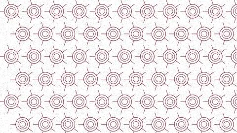 Geometric repeating pattern of interconnected circular nodes and lines on w.. Stock Illustration