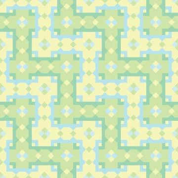 Geometric repeating pattern, interwoven lattice. Vector. イラスト素材