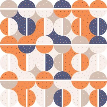 Geometric repeating pattern tile Stock Illustration