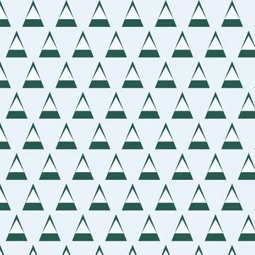 Geometric repeating triangular pattern design on seamless background Stock Illustration